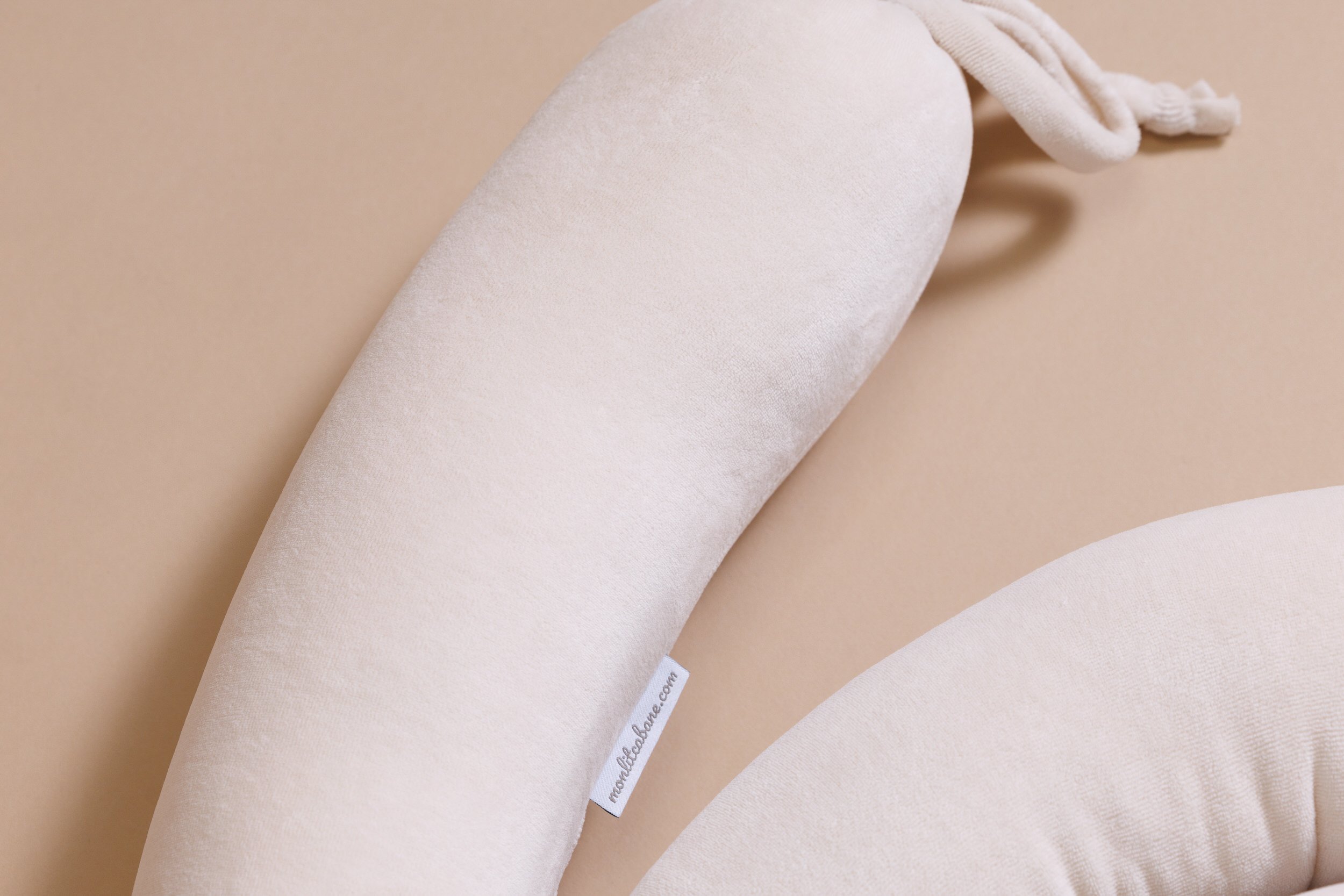Almond Bolster Bed Bumper Almond Bolster Bed Bumper