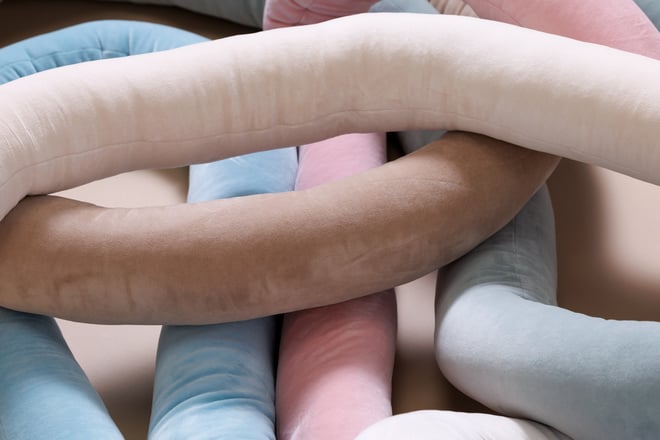 Rulo Protector de cama - Rosa Empolvado