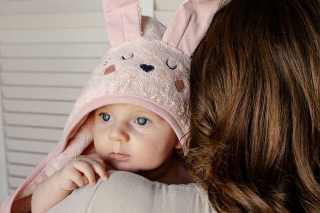 Accappatoio Bambino Topo Beige