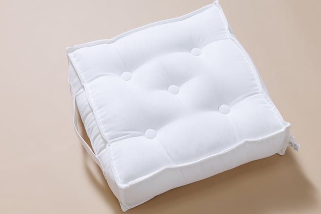 Puff Quadrato Bianco