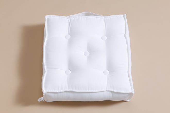 Puf Cuadrado Blanco