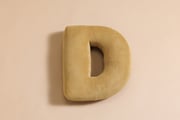 Letter Cushion D - Honey Corduroy
