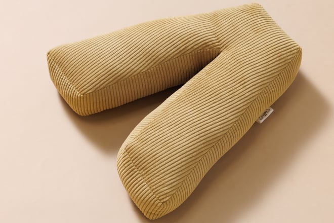 Letter Cushion V - Honey Corduroy