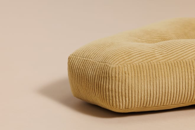 Letter Cushion V - Honey Corduroy