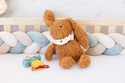Doudou Bouclé Lapin Caramel