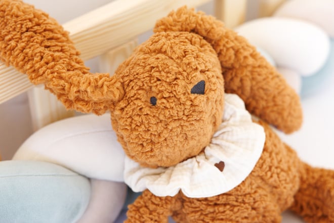 Dou Dou Bouclé Bunny Caramel