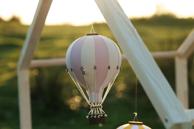 Mongolfiera Rosa Chiaro