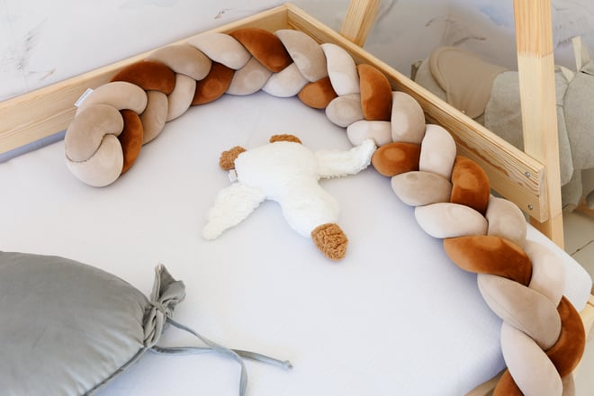 Paracolpi intrecciato 3 Spighe - Cappucccino, Beige i Cannella