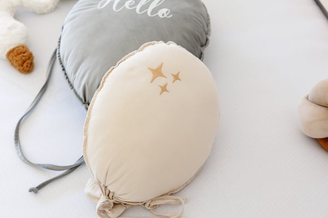 Mini Coussin Ballon Décoratif - Naturel