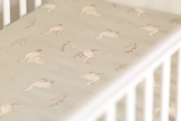 Happy Goose Olive Fitted Sheet