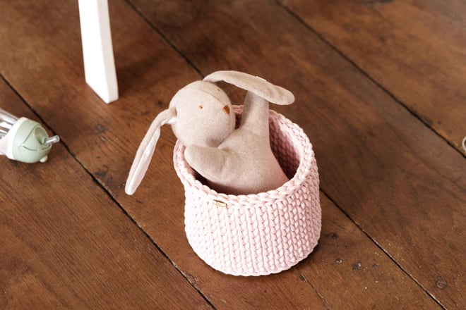 Doudou Coelhinho Rosa em Algodão Orgânico
