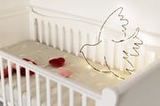 Metalldraht-LED-Leuchte - Vogel