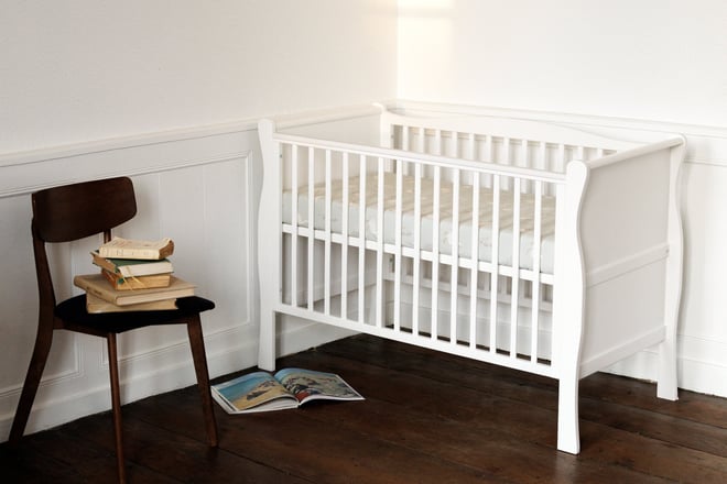 Babybett Stella Mitwachsend 70x140cm - Weiß