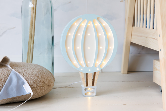 Lampa Little Lights Horkovzdušný balón Modrá LED