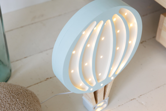 Lampa Little Lights Horkovzdušný balón Modrá LED