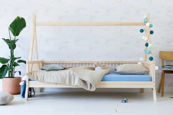 Ensemble Couette et Oreiller 140x200 Mousseline de Coton Avec Garnissage - Sable