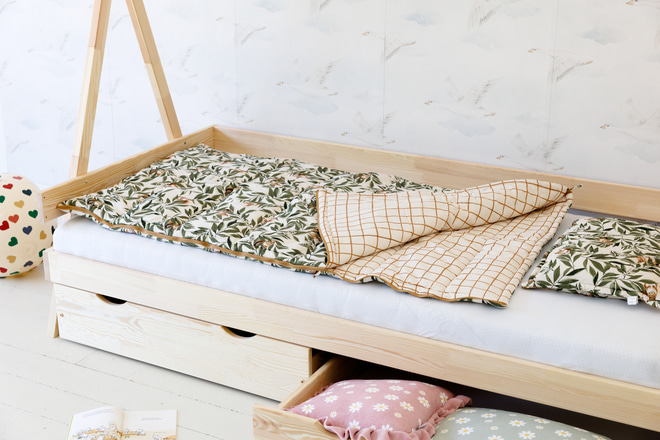 Sacco a Pelo & Cuscino - Woodland