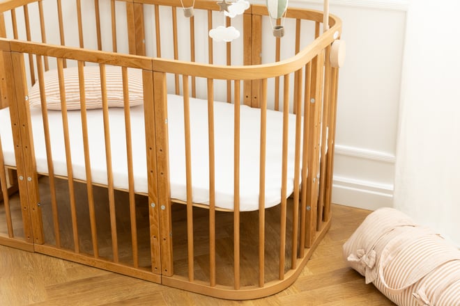 7 in 1 Oval Rectangular Evolving Cradle - Vintage