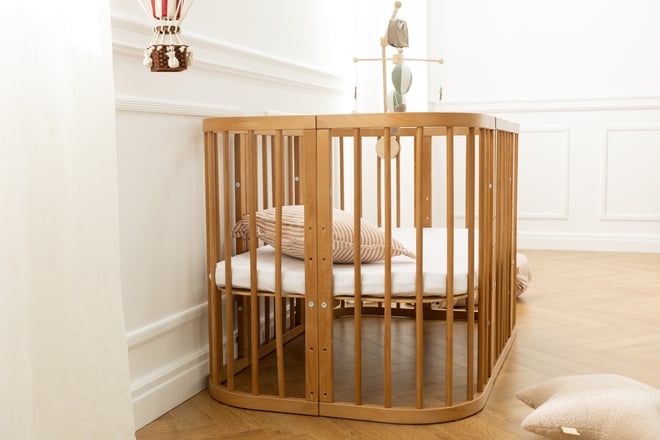 7 in 1 Oval Rectangular Evolving Cradle - Vintage