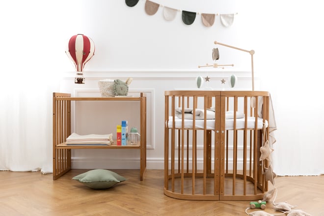 Cuna Evolutiva Rectangular 7 en 1 - Vintage