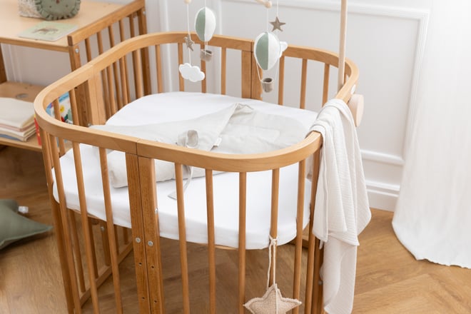 7 in 1 Oval Rectangular Evolving Cradle - Vintage