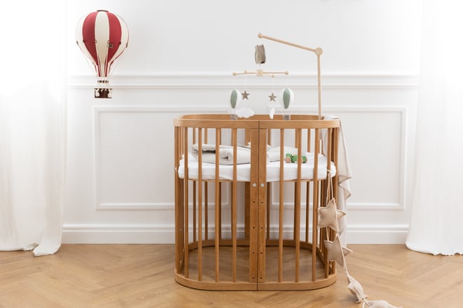 7 in 1 Oval Rectangular Evolving Cradle - Vintage