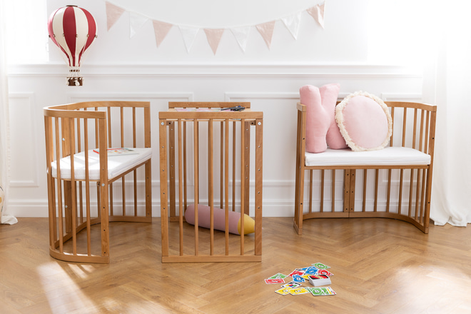 7 in 1 Oval Rectangular Evolving Cradle - Vintage