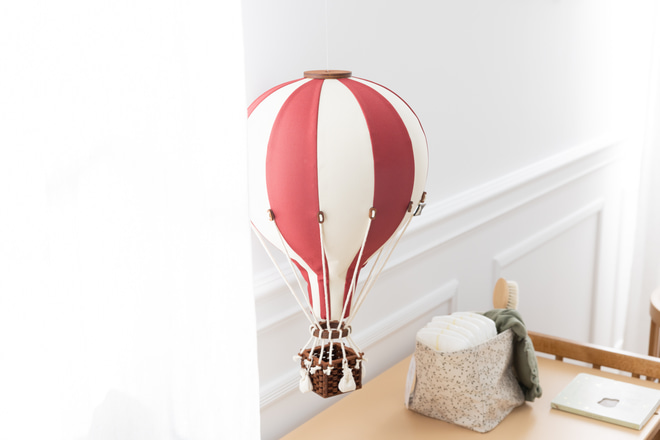 Horkovzdušný balón Bordeaux & Ecru