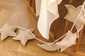 Set of 2 Muslin Cloths - Beige and Cream