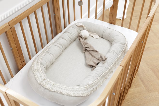Boho Natural Linen Bed Reducer