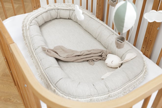 Boho Natural Linen Bed Reducer