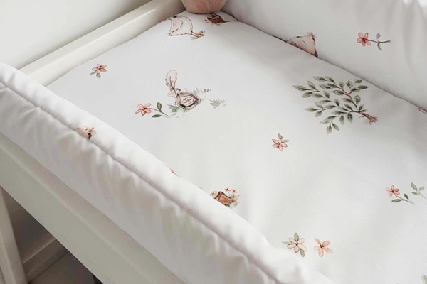 Changing Mat for Cot Top Changer 73x47cm Plus - Geese