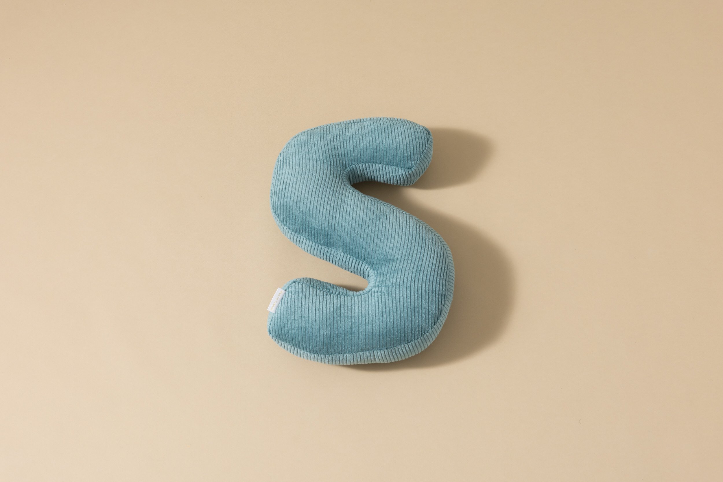 Letter Cushion S - Blue Corduroy Letter Cushion S - Blue Corduroy