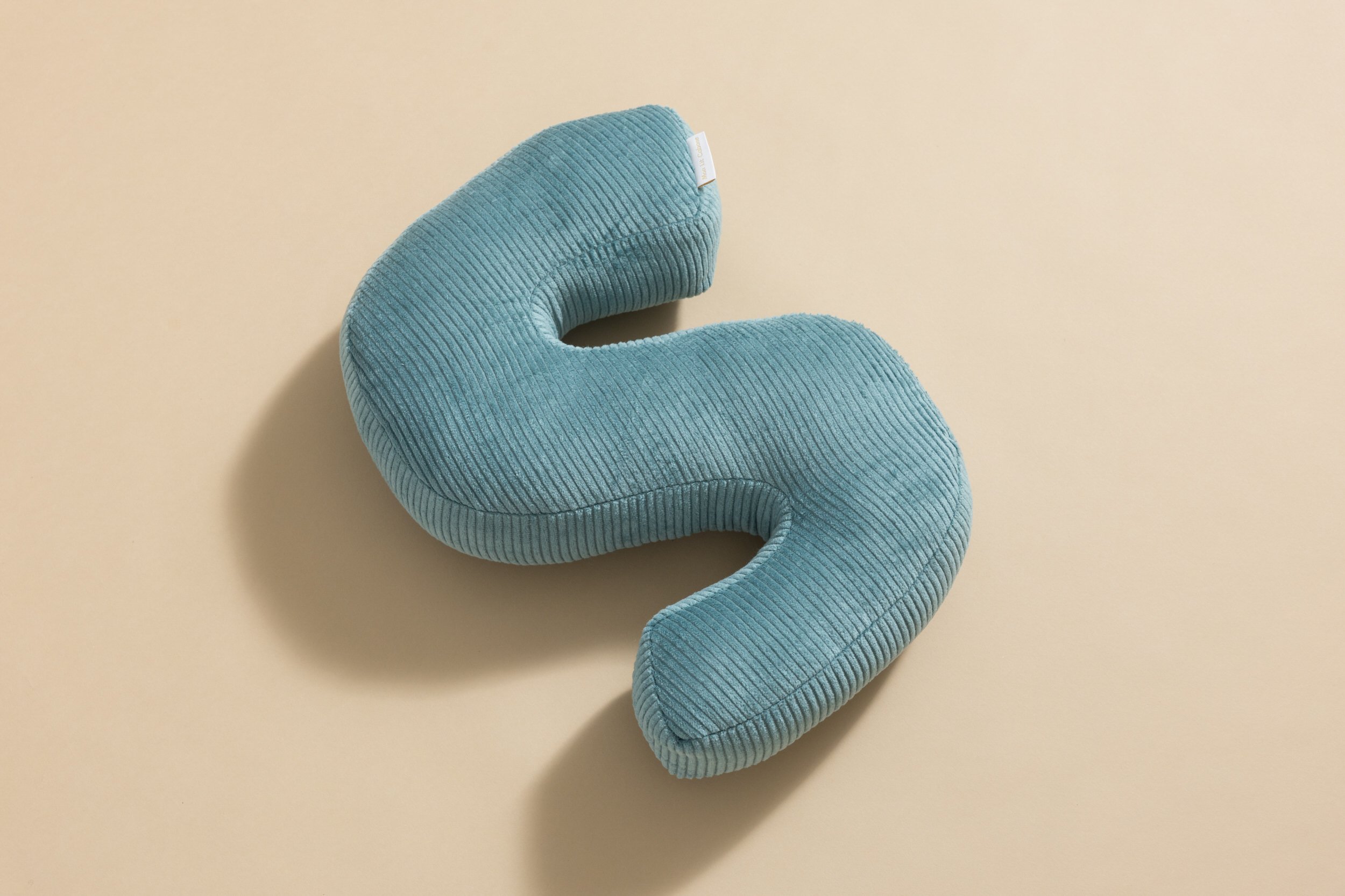 Letter Cushion S - Blue Corduroy Letter Cushion S - Blue Corduroy