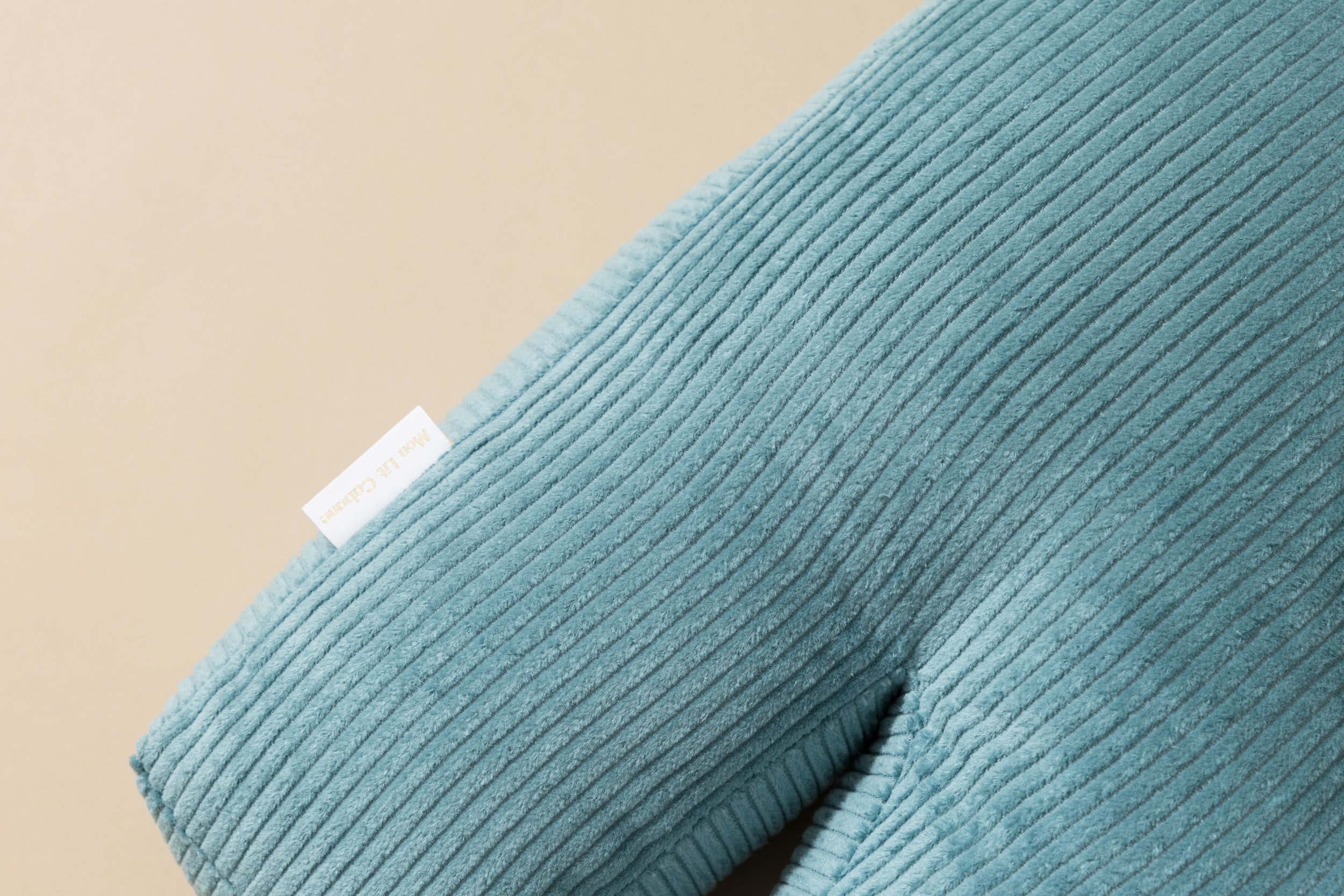 Letter Cushion N - Blue Corduroy Letter Cushion N - Blue Corduroy