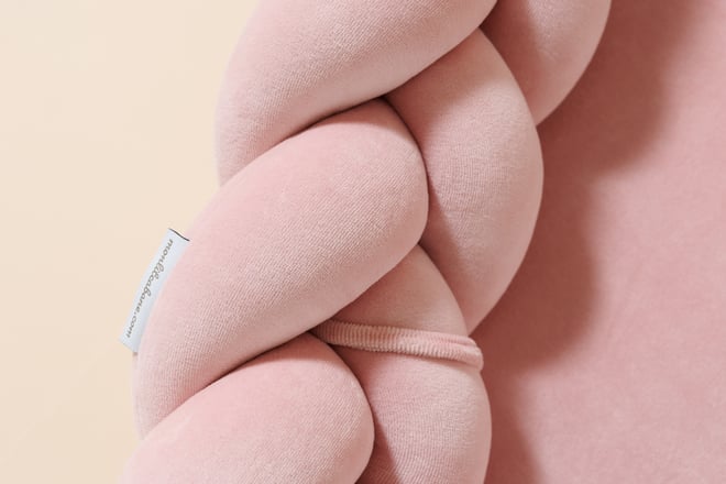 Redutor de Cama Powder Pink Trançado