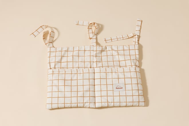 Tasca per letto - Vichy Caramel