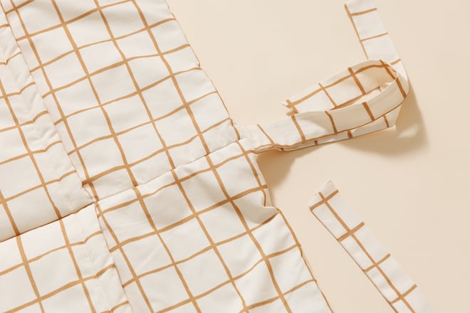 Tasca per letto - Vichy Caramel