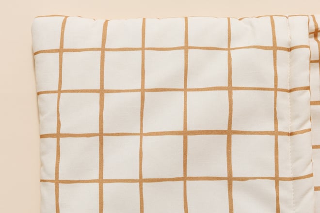 Tasca per letto - Vichy Caramel