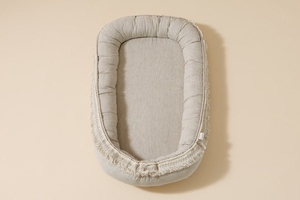 Boho Natural Linen Bed Reducer