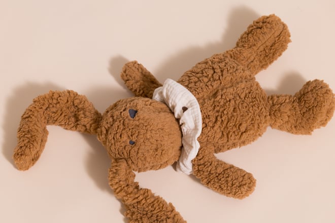 Doudou Bouclé Coniglietto Caramello