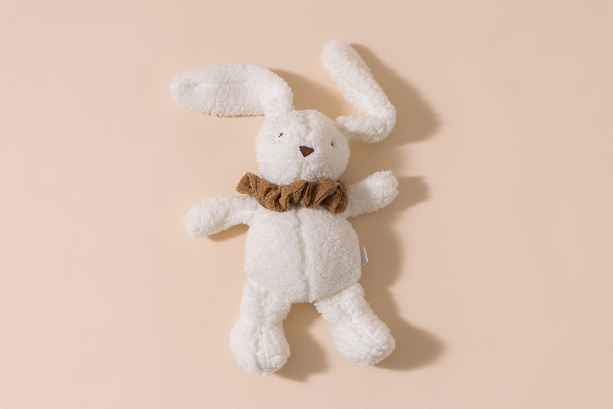 Mon Lit Cabane - - Doudou Bouclé Lapin Écru - Blanc