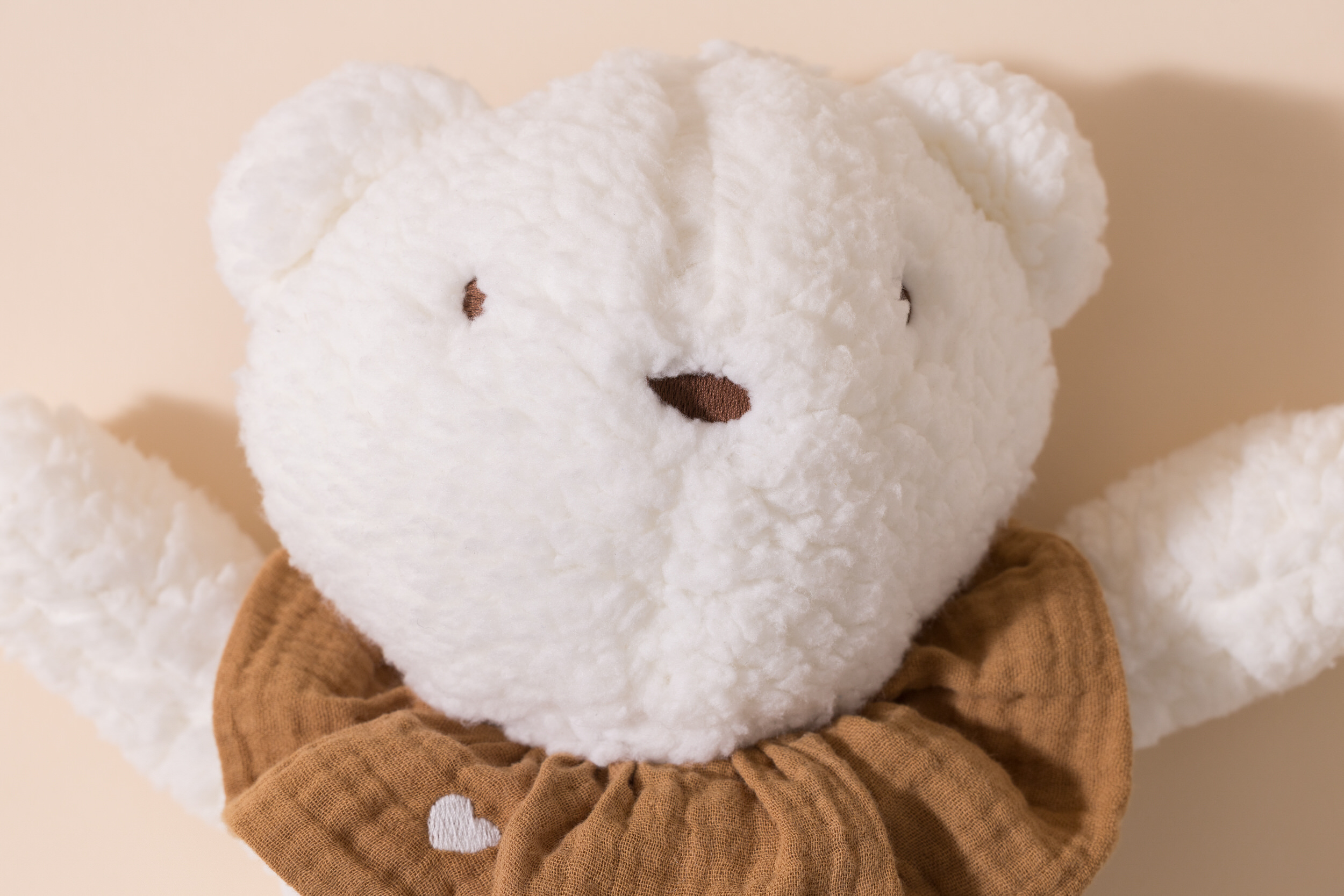- Doudou Bouclé Teddy Écru - Blanc (Mon Lit Cabane) - Image 6