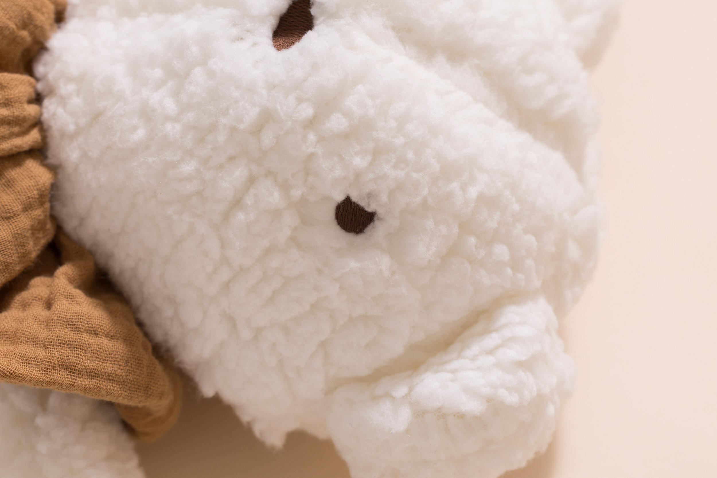- Doudou Bouclé Teddy Écru - Blanc (Mon Lit Cabane) - Image 8