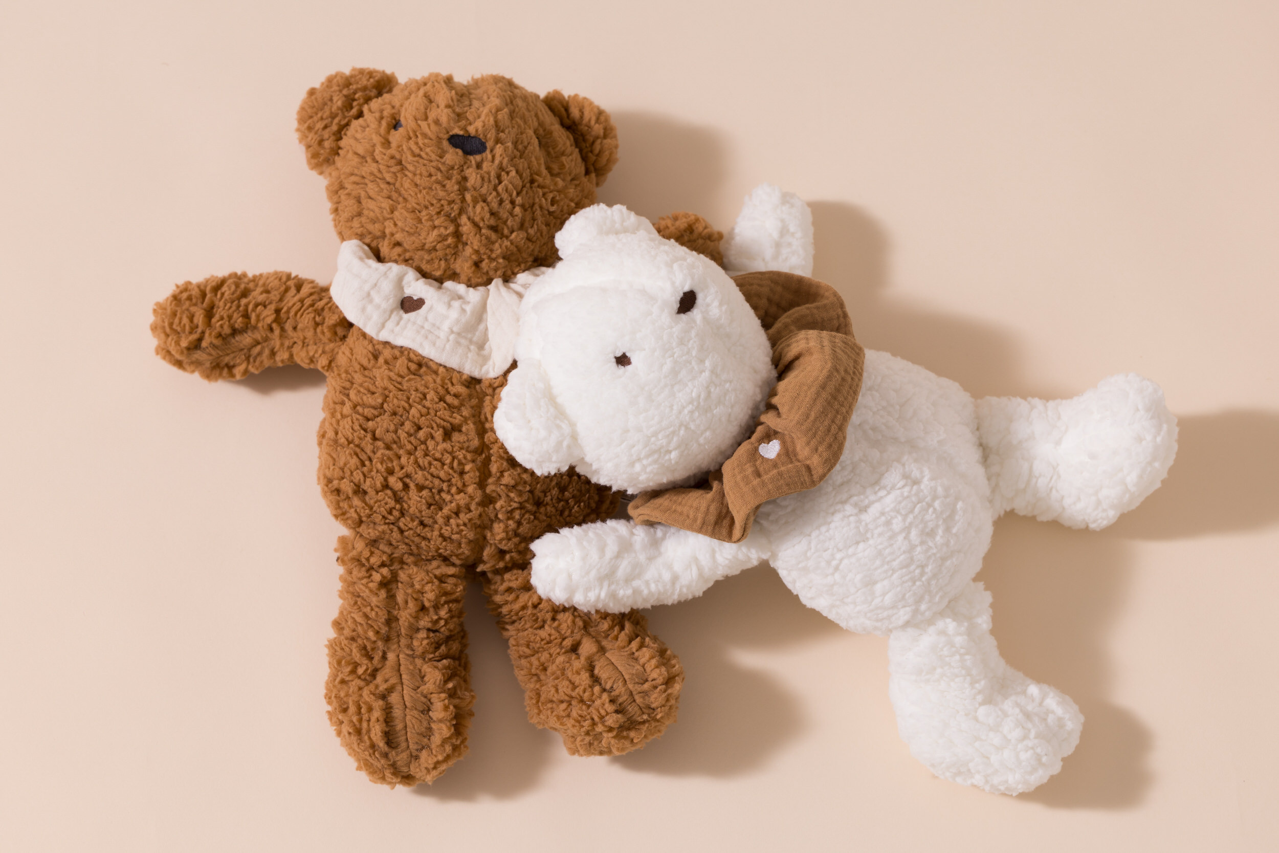 - Doudou Bouclé Teddy Écru - Blanc (Mon Lit Cabane) - Image 9