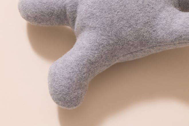 Doudou Coelhinho Cinzento em Algodão Orgânico