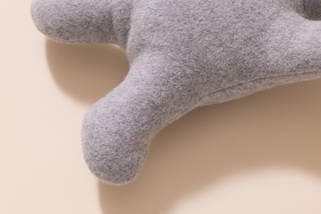 Doudou Coelhinho Cinzento em Algodão Orgânico