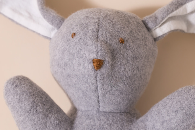 Doudou Conejito Gris de Algodón Orgánico