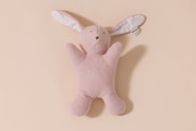Doudou Conejito Rosa de Algodón Orgánico