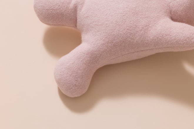Doudou Coelhinho Rosa em Algodão Orgânico